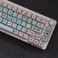 White Rabbit Candy 104+38 Cherry MX PBT Dye-subbed Keycaps Set for Mechanical Gaming Keyboard